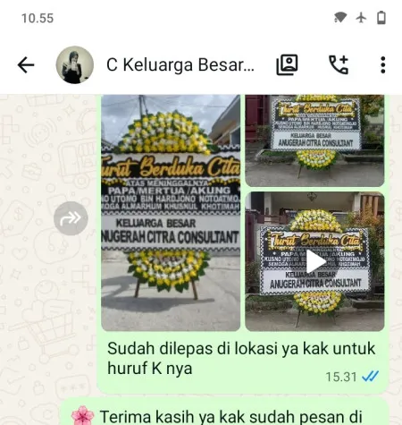 Pengiriman Papan Bunga Duka Gempolsari Gabus